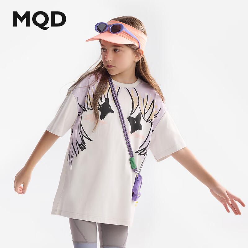 MQD Girls  Cartoon Short-Sleeve T-Shirt 120cm