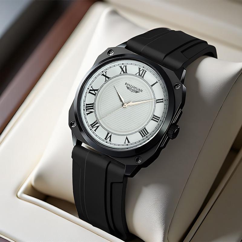 JYL Men's Watch Casual Waterproof Fashion Leather Strap