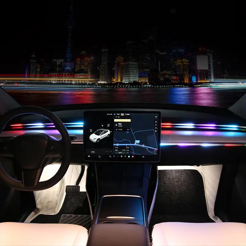Car Interior 18-in-1 Hidden LED Ambient Light Strip - 256 Color Options