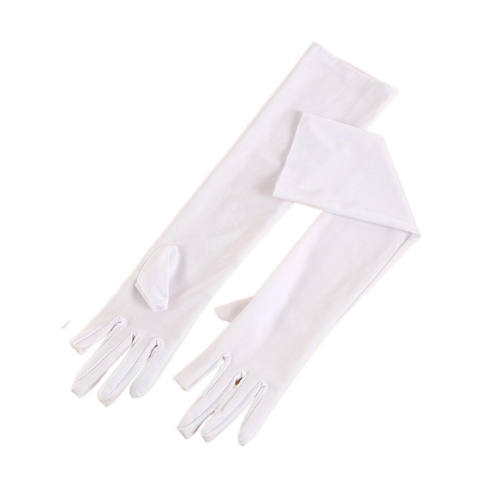 

УФ-изоляция Ледяной шелк Рукава Перчатки Защита от солнца Велосипедные перчатки Рукав от солнца Женские белый