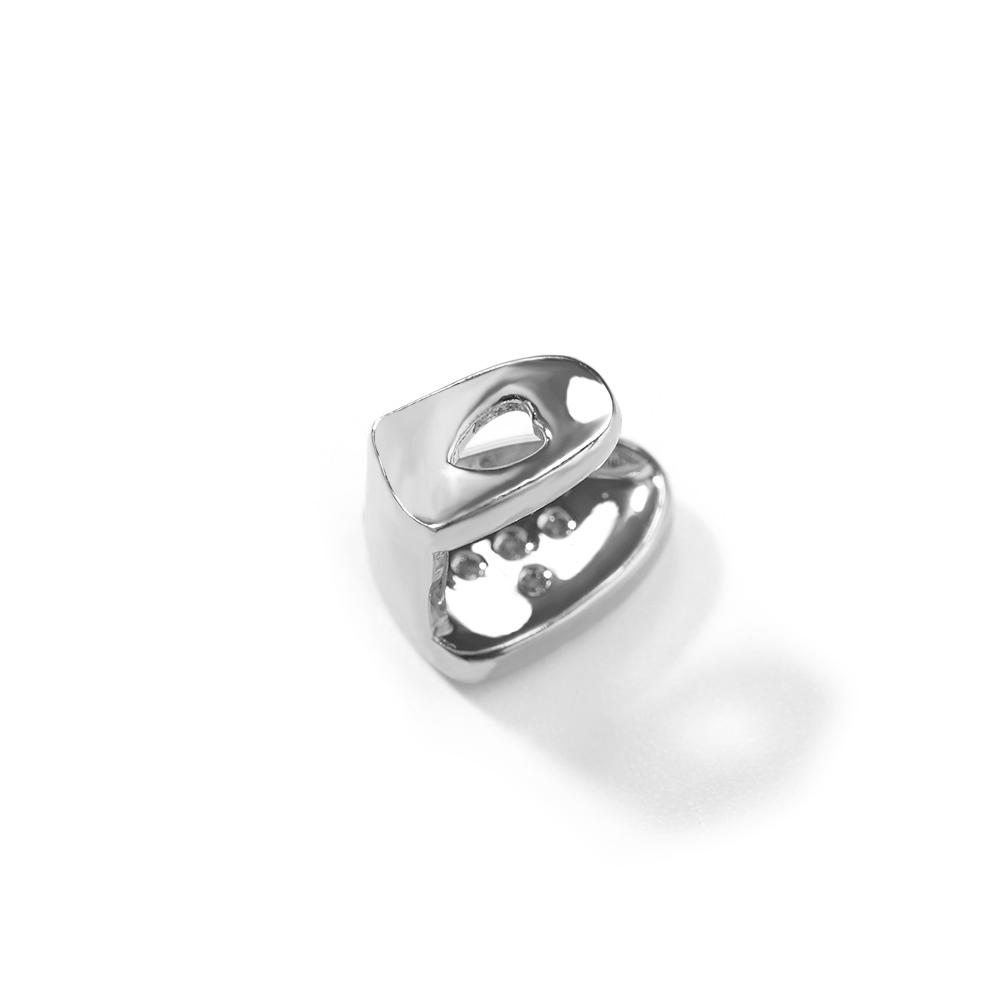 Hip Hop Denti Incrociati Diamante Grillz Grillz per Dente Singolo Gioielli per il Corpo