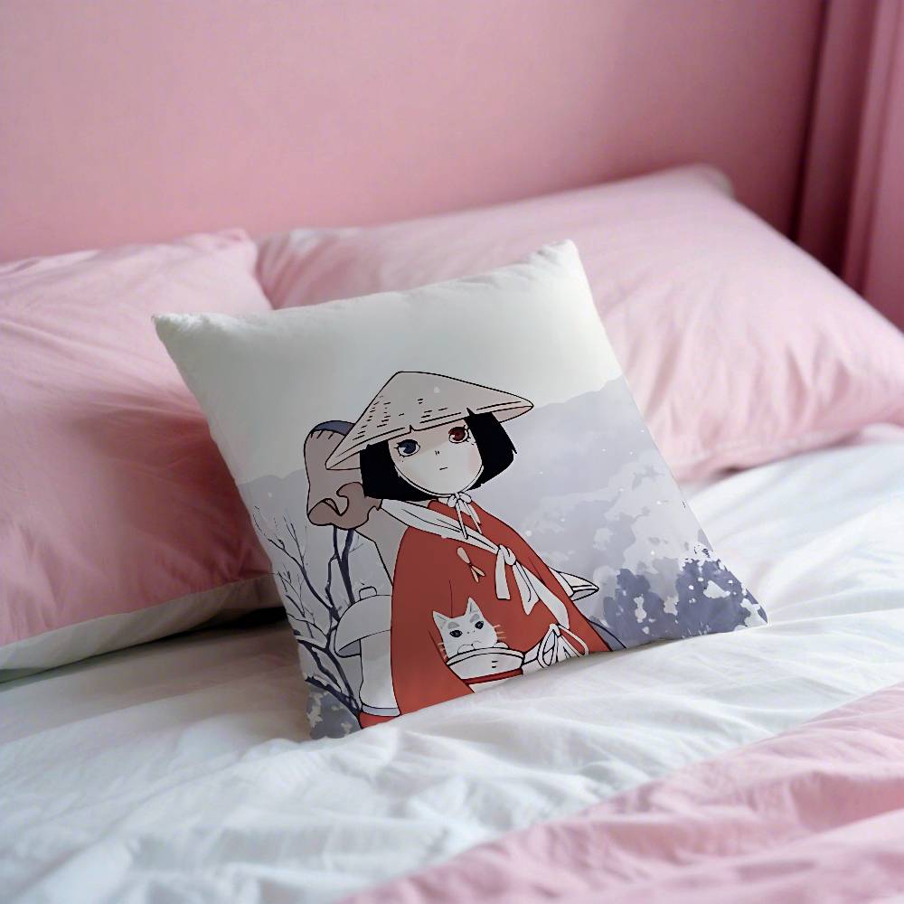 The Heike Story Anime Pillow Case Throw Pillow Cover Nordic Vintage Style Cushion Covers Home Living Room Sofa Couch Seat