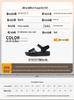 Red Dragonfly Women's Genuine Leather Sandals - Summer 2025 Comfortable Soft Sole Flat Bottom for Middle-aged Mothers