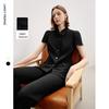 Langzi Triacetate Retro Short-Sleeve Short Jacket