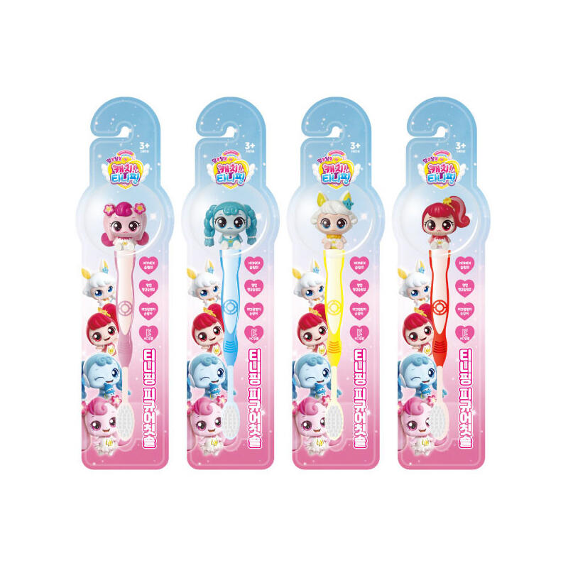 Catchtiniping Figure Toothbrush Slim Hair for Children (1 pc) Kuraeping