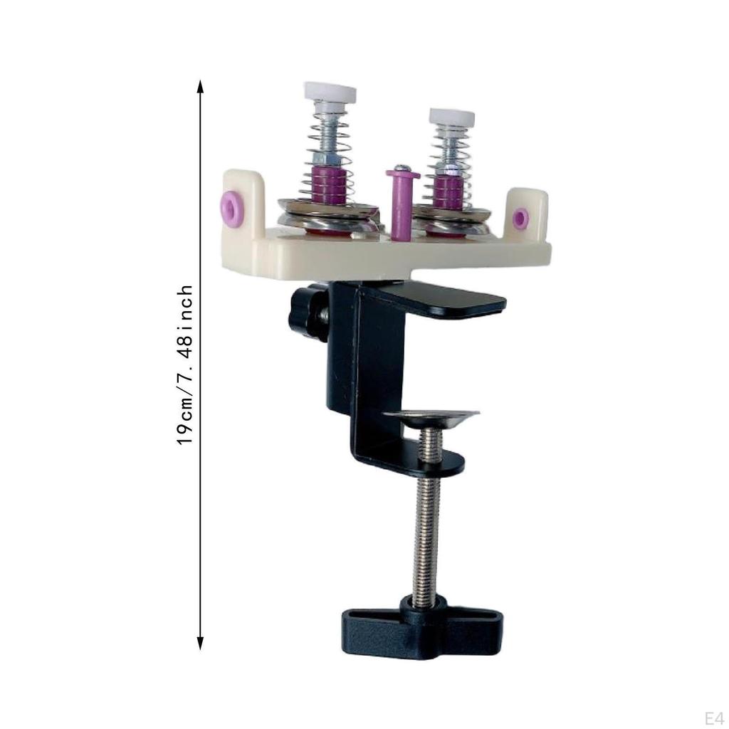 Vävspännare Maskin Trådguide Hushålls Tvinnning med Bordsklämma Praktiskt Spänningsverktyg