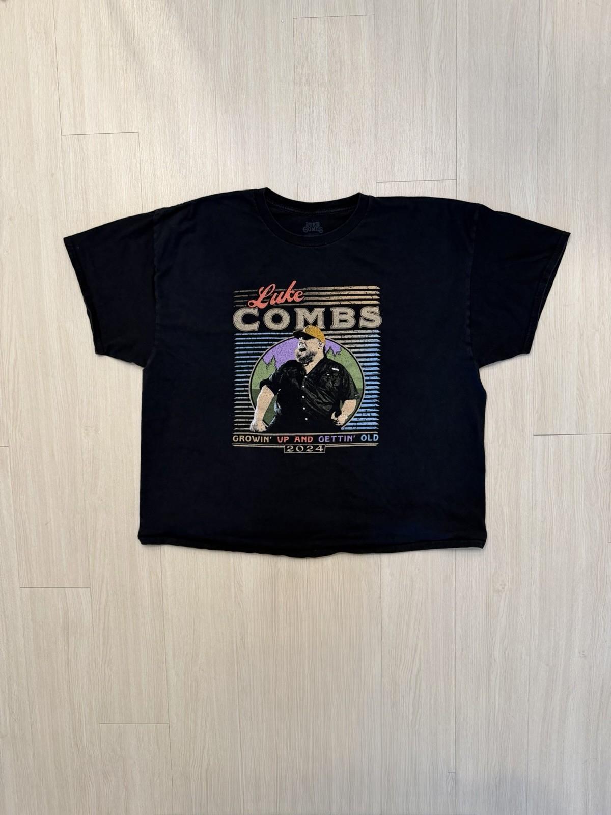 Luke Combs Growin Up And Gettin Old Tour T-Shirt Men’s Size 3XL XXXL