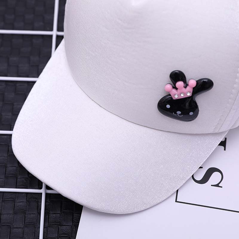 Kinder Baseball-Cap Pailletten Kaninchen Ohr Design Mädchen Hut Cartoon Kinder Hüte