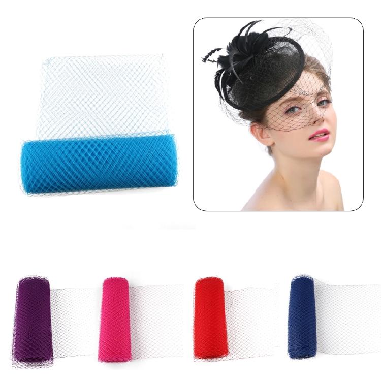 Stylish Woman Veiling Hat Netting Mesh Fabric for 1920s Ladies Prom Headpiece