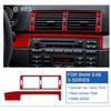 Carbon Fiber Trim for BMW E46 1998-2005, Glossy Air Vent Frame Cover Anti-Scratch Sporty Interior Upgrade