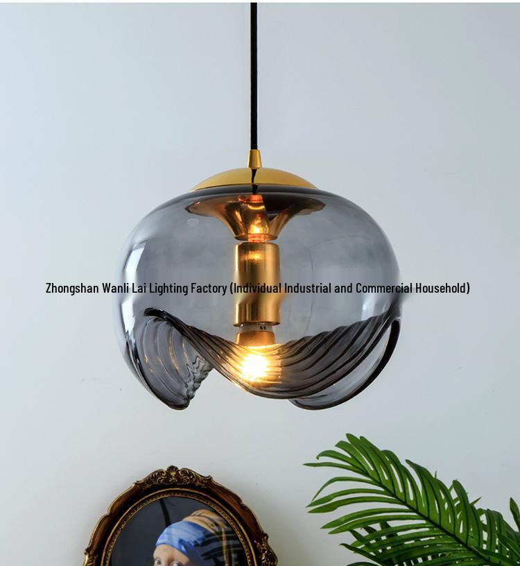 Bauhaus Glass Pendant Light: Post-Modern Nordic Style for Kitchen, Bar, Living Room, Bedroom, or Bedside Lighting
