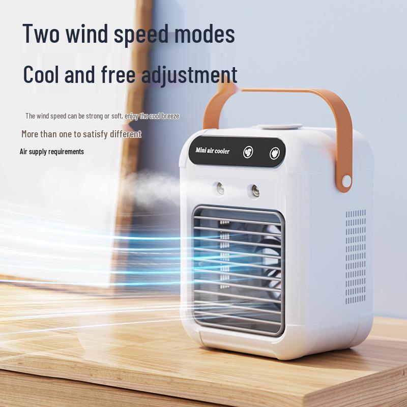 Office Leafless Fan & Humidifier: Silent Cooling & Spray Air Conditioner