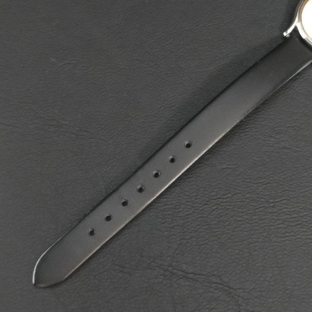 [USED] SEIKO Credor White/Black Leather Quartz