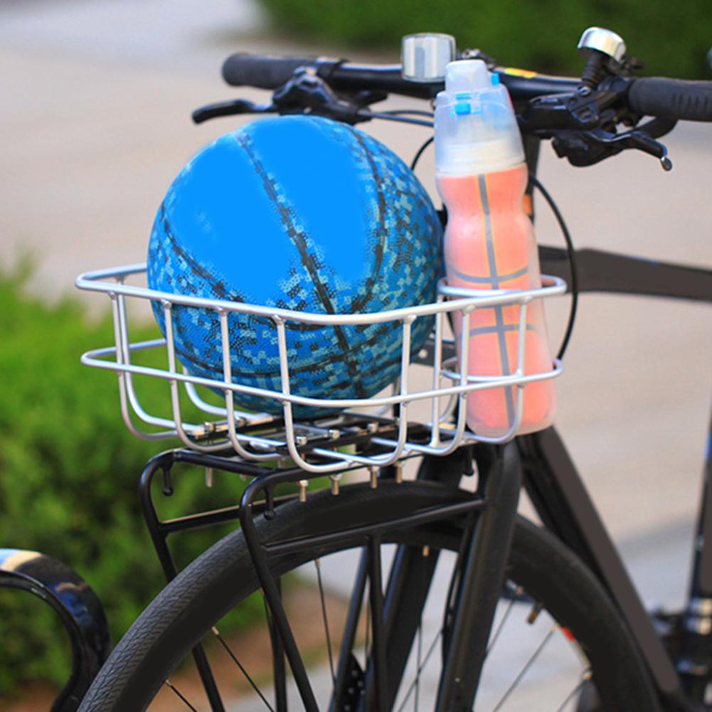 Basket For Mountain Bicycles Leisure Bike Basket Mountain Bike Basket Aluminum Alloy Basket Screw Accessories Included Cycling