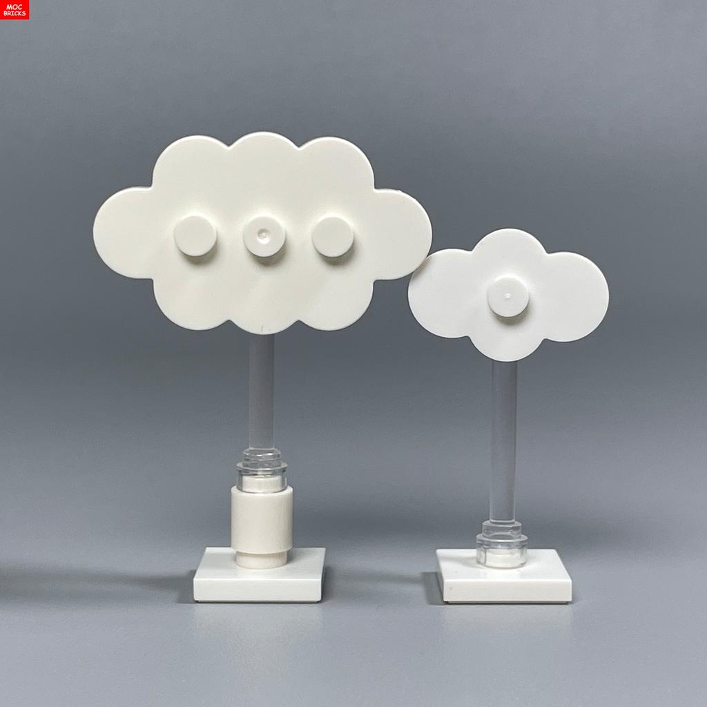 MOC Bricks White Plate 2x3 3x5 Floor Wall House Room Bedroom decorate Girl Building Blocks Children's Toys