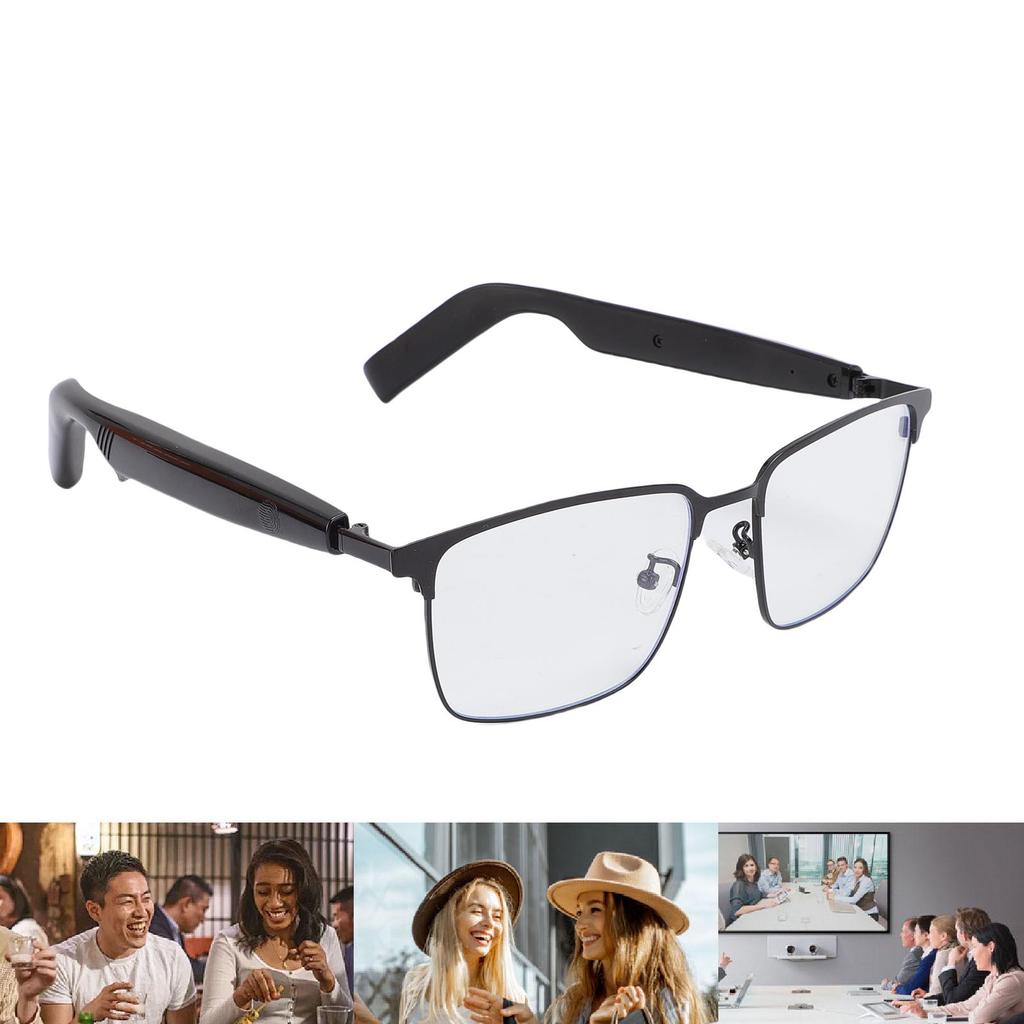 Smart Glasses Blue Light Filtering IP54 Water Proof Voice Control Sunglasses with Opening Ear Speake