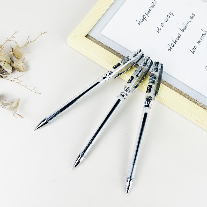 High-Quality Black Pen Set: 0.5 Signature Ballpoint, Ideal for Students & Exams
