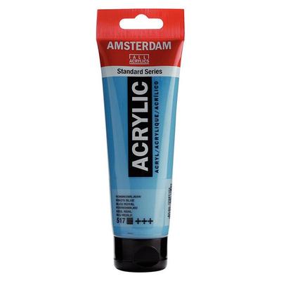 Acrylic Paint - TALENS - AMSTERDAM - Royal Blue - 120ml Tube - 70 Colors