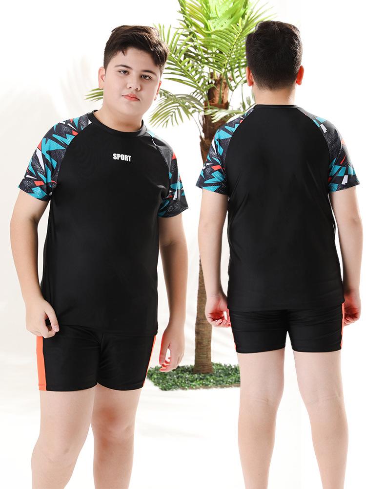 Kids' Long Sleeve Sun-Protective Swimsuit: Quick-Dry, Chlorine-Resistant UPF50+ Two-Piece Set