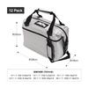 5 Year AO Coolers 12 Pack Carbon Soft Cooler Silver 11L Stain Resistant Lightweight Insulated Cooler Box Cooler Bag Insulated Bag Outdoor Camping