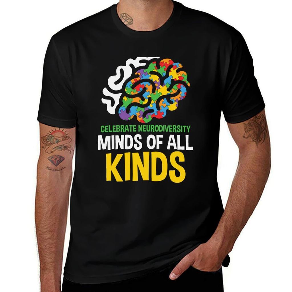 Celebrate Neurodiversity Minds of All Kinds TShirt Basic Short Sleeve TShirt for Unisex