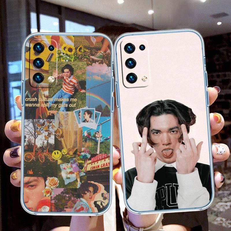 IK24 Conans Grays Transparent Phone Case for Samsung Galaxy A04 A04S A14 A23 A34 A54 M23 M33 M52 M53