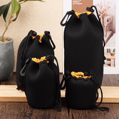 1Pc Neoprene Camera Lens Pouch Bag Waterproof Soft Shockproof Video Digital Camera Lens Case For Most Models