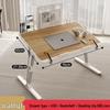 Foldable Adjustable Bedside & Laptop Desk for Dorm Study