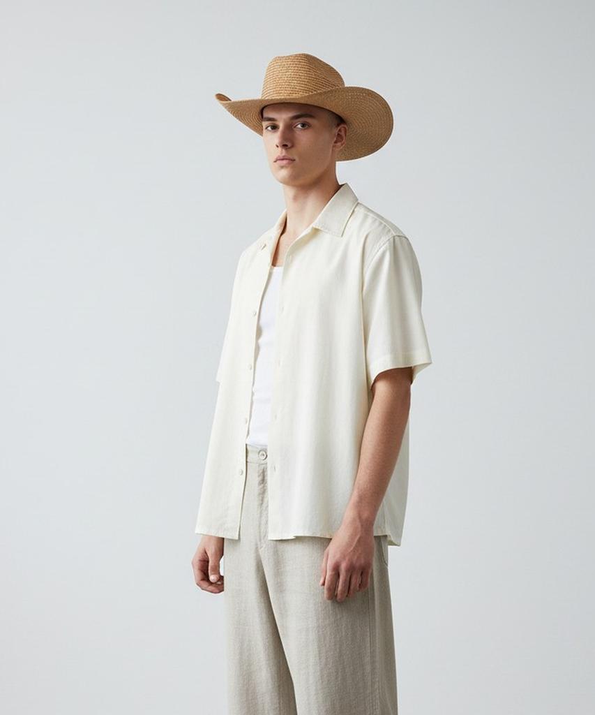 Yunibeosyeolkemiseuteuli Cowboy Beige Summer Fedora Cowboy Hat
