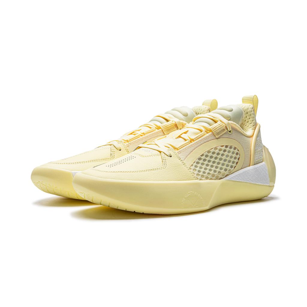 New LiNing All City 12 Encore Cushioned Slip-Resistant Lightweight Low-Top Basketball Shoes Men's Crayon Yellow ABAU051-5