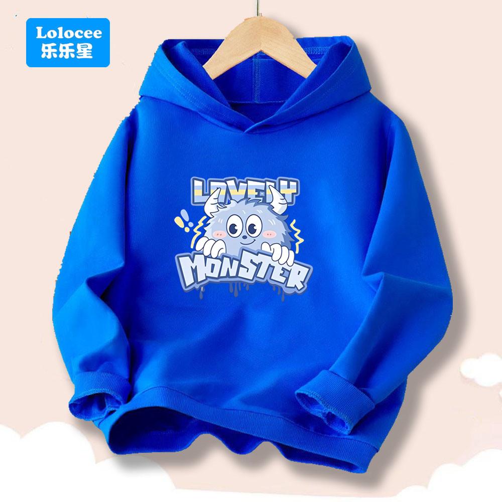 

New cartoon fun printed fashionable hoodie for children in autumn and winter, children s hoodie 13-14Y