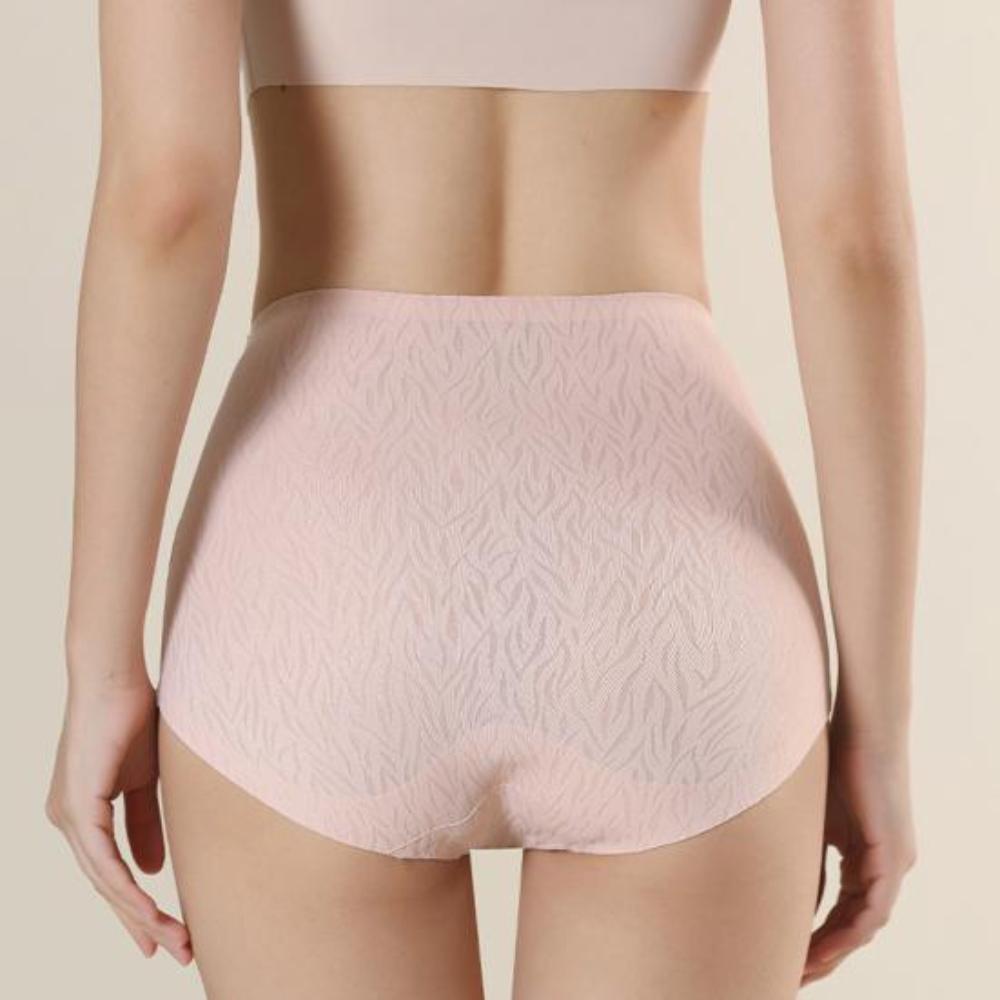 Women Briefs Solid Color Thin Breathable Elastic Lifting Buttocks Abdominal Tuck Underwear High Waist Seamless Underwear