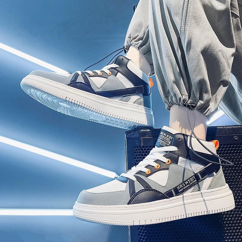 

Мужские высокие парусиновые кроссовки с функцией увеличения высоты - осень 2023 г. 41