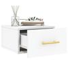 VidaXL Table de chevet murale blanc 35x35x20 cm 829788