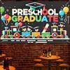 Preschool Graduation Banner Outdoor Backdrop Graduation Decorations 71x43 Inches 2025 Congrats Grad Banner with Balloons Train Ideal for Preschool