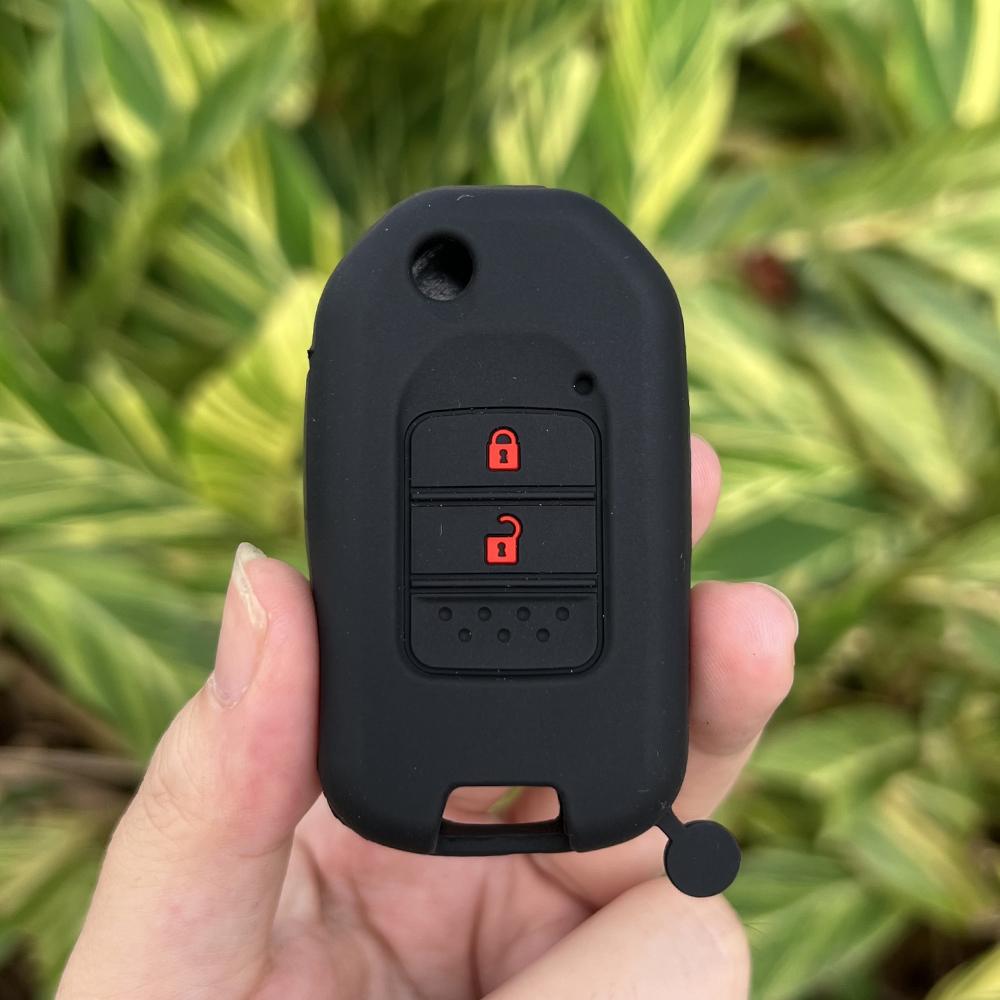 

2 3 Buttons Silicone Car Key Cover Protect Skin Shell Rubber Case for Honda Accord 9 Crider Civic Jade SPIRIOR CR-V Fit Flip Key