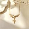 Elegant Cat Pendant Necklace: Fresh Design with Micro-Set Zircons for Women - Light Luxury & High-End Feel; Perfect Clavicle Chain Accessory.