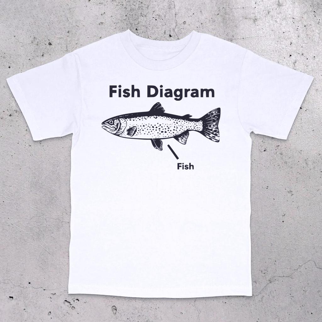 I Love Fish T-Shirt Retro Fishing Shirt Bass Fishing T-Shirt Funny Fishing Shirt Stupid Meme Shirt Brain Rot Women Y2k Clothing