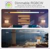 WiFi RGBCW Smart Candle Lamp, E14 Base, Alexa-Enabled Desk Light