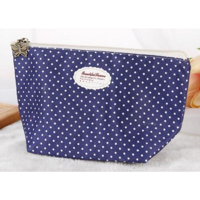Bedruckte Reise-Kosmetiktasche, klein, koreanisch, tragbar, großes Fassungsvermögen, Kosmetiktasche, Clutch, Kosmetiktasche