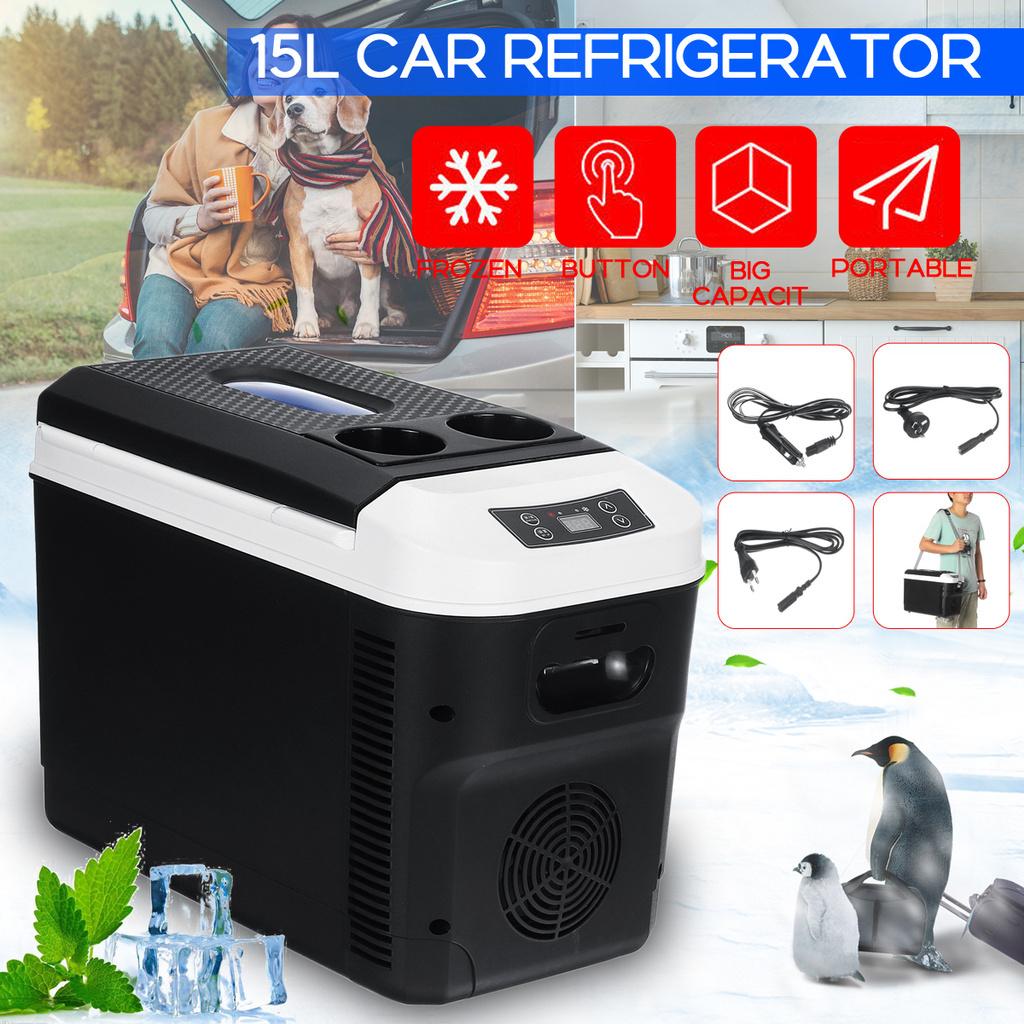 -18-65°C Mini Fridges Portable Food Drink Freezer Cooler for Car HomeOutdoor 220V 60-70W 35L Car Home Auto Refrigerator
