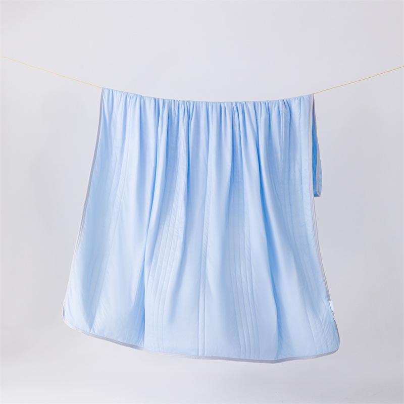 Ice Silk Summer Cooling Quilt: Machine Washable, Single/Double, Air Conditioning Comforter