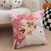 Cute Japanese Anime L-Lucky S-Star Cushion Cover Throw Pillow Cover Hidden Button Durable Polyester Chair Cushion