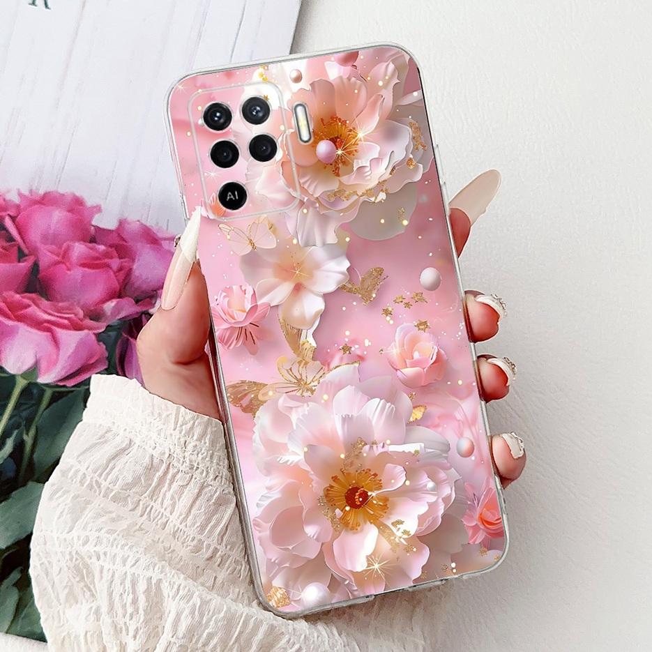 For Oppo Reno 5 Lite Case CPH2205 Fashion Painted Cover Soft Slim Phone Case For Oppo Reno5 Lite Reno 5F 5Z Reno5F Reno5Z Fundas