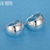 925 Sterling Silver Round Earrings Fashion Wedding Jewelry