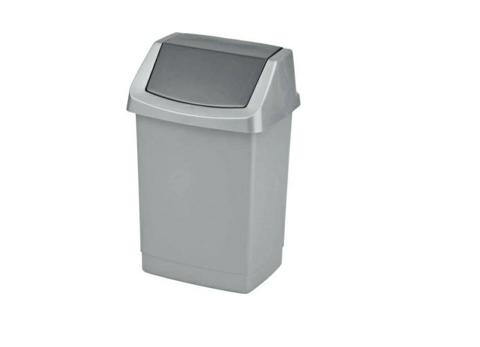 Curver Kosz Uchylny "Click-It" 25L Srebrny Grafitowy