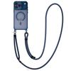Custodia magnetica con supporto per obiettivo in metallo per iPhone 17 Air 16 Plus 15 14 13 Pro Max con cordino a tracolla e protezione resistente