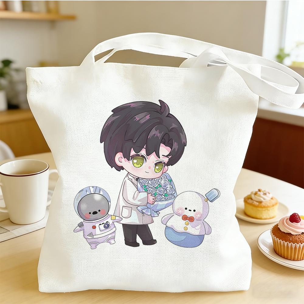 

New Love and Deepspace Dr. Zayne Snowman Printed Canvas Bag 30x35/35x40CM Anime Cosplay Single Shoulder Handbag Fans Gift 2026