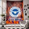 Custom Tapestry Wall Hanging, Brighton & Hove Albion Football Personalized Name Text Home Wall Decor