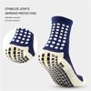 Men's Anti-slip Towel-soled Sports Socks with Glue Dispensing, Mid-calf Football Socks